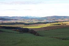 Queens View Scene - Howe of Cromar looking towards Lochnagar