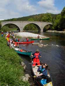 Canoeists at Potach